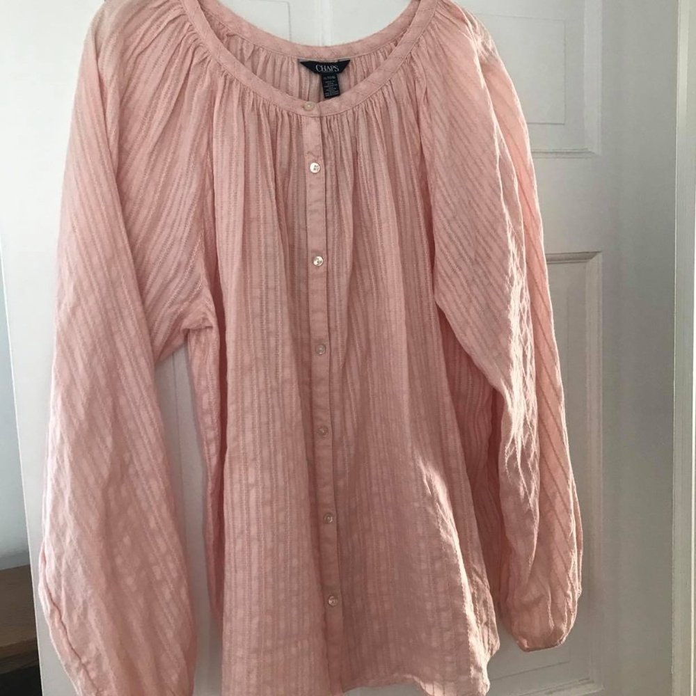 Baby pink tunic blouse